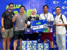 Tim Padel BRK Syariah yang berhasil menjadi juara 