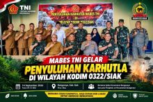 Karhutla Jadi Perhatian, Tim Mabes TNI Perkuat Edukasi dan Sinergi di Siak