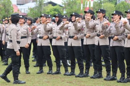 Polisi wanita (Polwan). Sumber: Antara