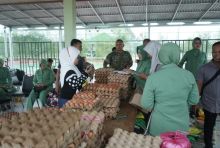 Sambut HUT ke-81 TNI, Kodim 0322/Siak Gelar Bazar Sembako Murah