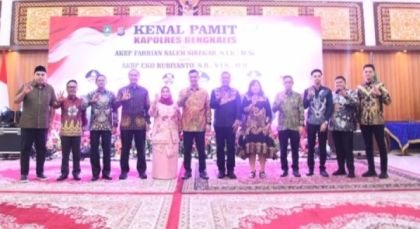 Bupati Kasmarni Apresiasi Pengabdian AKBP Fahrian dan Sambut Kapolres AKBP Eko Rubiyanto