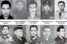 Potret Jendral yang Menjadi Korban dari Gerakan 30 September (G30S) 1965. (Sumber:Kompas.com)