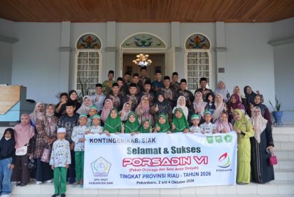 Bupati Afni Lepas Kontingen Siak Berlaga di PORSADIN Riau 2026