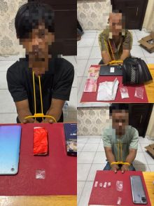 Satres Narkoba Polres Siak Ringkus Tiga Tersangka Jaringan Sabu di Kandis
