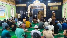 66 Orang WB Lapas Bengkalis Ikuti Praktek Sholat Fardu