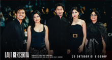 Reza Rahardian dan Pemeran Film Laut Bercerita Curi Perhatian di Busan International Film Festival 2026. (Foto:@laubercerita/Instagram)