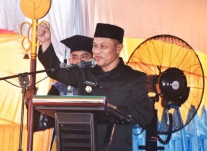Wabup Bengkalis Hadiri Wisuda Mahasiswa Polbeng